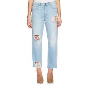 1. State distressed Corsica wash jeans